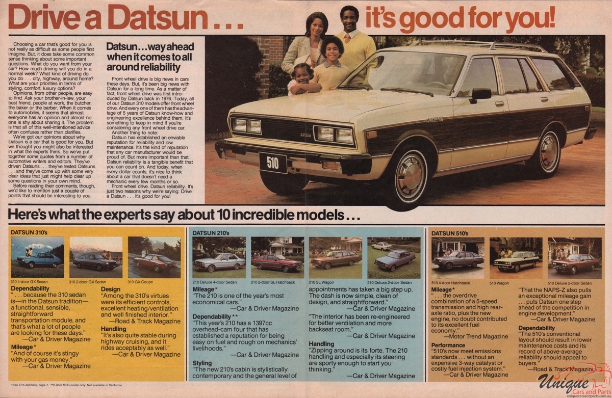 1981 Datsun Family Guide Page 4